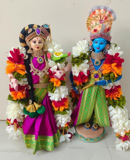 Handmade Andal Krishna Dolls (made to order)