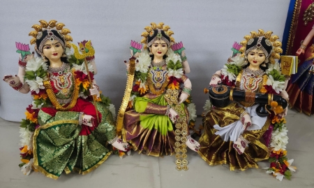 Durga Lakshmi Saraswati (Made to Order) 16" HMD