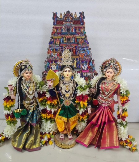 Subramanya with Consorts (made to order)